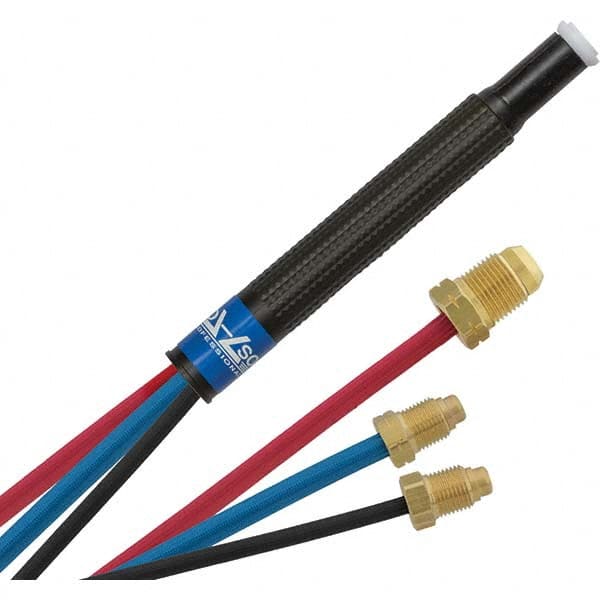 PRO-SOURCE - 250 Amp 25' Rubber Outfit 20P Water Cooled TIG Welding Torch Kit - Exact Tool & Supply