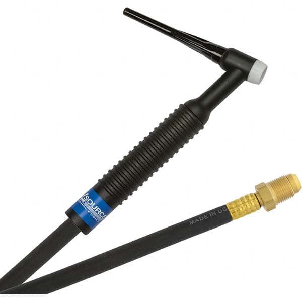PRO-SOURCE - 200 Amp 12-1/2' Rubber Outfit 26 Air Cooled TIG Welding Torch Kit - Exact Tool & Supply
