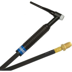 PRO-SOURCE - 200 Amp 12-1/2' Rubber Outfit 26F Air Cooled TIG Welding Torch Kit - Exact Tool & Supply