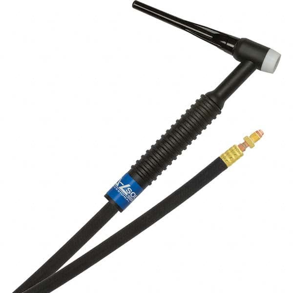 PRO-SOURCE - 150 Amp 25' Rubber Outfit 17 Air Cooled TIG Welding Torch Kit - Exact Tool & Supply