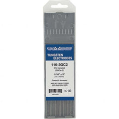 PRO-SOURCE - Tungsten Electrodes Type: 2% Ceriated Diameter (Inch): 1/16 - Exact Tool & Supply