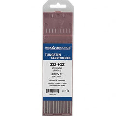 PRO-SOURCE - Tungsten Electrodes Type: Zirconiated Diameter (Inch): 3/32 - Exact Tool & Supply