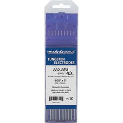 PRO-SOURCE - Tungsten Electrodes Type: E3 Diameter (Inch): 3/32 - Exact Tool & Supply