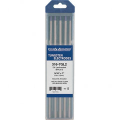 PRO-SOURCE - Tungsten Electrodes Type: 2% Lanthanated Diameter (Inch): 3/16 - Exact Tool & Supply