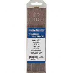 PRO-SOURCE - Tungsten Electrodes Type: Zirconiated Diameter (Inch): 1/16 - Exact Tool & Supply