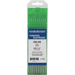 PRO-SOURCE - Tungsten Electrodes Type: Pure Diameter (Inch): 3/32 - Exact Tool & Supply