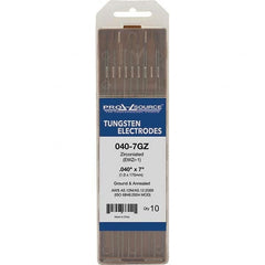 PRO-SOURCE - Tungsten Electrodes Type: Zirconiated Diameter (Inch): 0.040 - Exact Tool & Supply