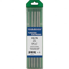 PRO-SOURCE - Tungsten Electrodes Type: Pure Diameter (Inch): 3/16 - Exact Tool & Supply