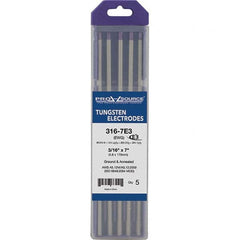PRO-SOURCE - Tungsten Electrodes Type: E3 Diameter (Inch): 3/16 - Exact Tool & Supply