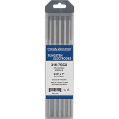 PRO-SOURCE - Tungsten Electrodes Type: 2% Ceriated Diameter (Inch): 3/16 - Exact Tool & Supply
