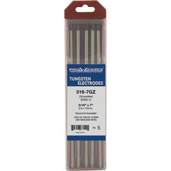 PRO-SOURCE - Tungsten Electrodes Type: Zirconiated Diameter (Inch): 3/16 - Exact Tool & Supply