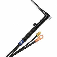 PRO-SOURCE - 150 Amp 12-1/2' Rubber Outfit 17FVMT Air Cooled TIG Welding Torch Kit - Exact Tool & Supply