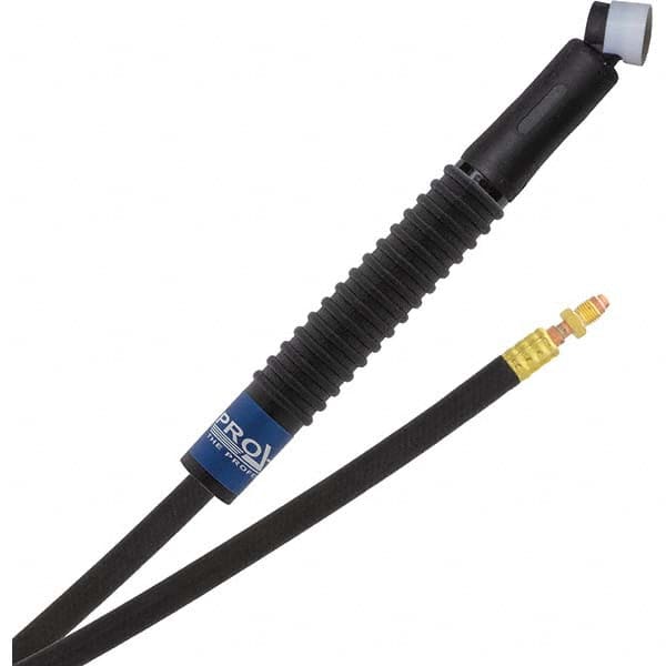 PRO-SOURCE - 80 Amp 12-1/2' Rubber Outfit 24FMT Air Cooled TIG Welding Torch Kit - Exact Tool & Supply