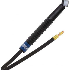 PRO-SOURCE - 80 Amp 12-1/2' Rubber Outfit 24FMT Air Cooled TIG Welding Torch Kit - Exact Tool & Supply