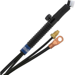PRO-SOURCE - 80 Amp 25' Rubber Outfit 24FMT Air Cooled TIG Welding Torch Kit - Exact Tool & Supply