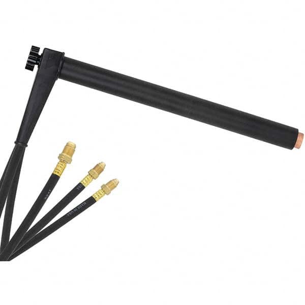 PRO-SOURCE - 500 Amp 12-1/2' Rubber Outfit 27B Water Cooled TIG Welding Torch Kit - Exact Tool & Supply