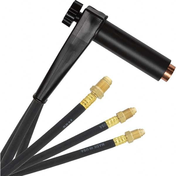 PRO-SOURCE - 500 Amp 25' Rubber Outfit 27A Water Cooled TIG Welding Torch Kit - Exact Tool & Supply