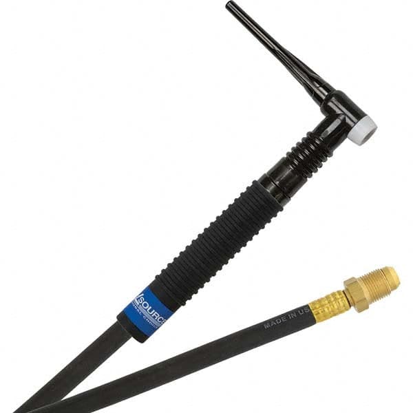 PRO-SOURCE - 200 Amp 12-1/2' Rubber Outfit 26FMT Air Cooled TIG Welding Torch Kit - Exact Tool & Supply