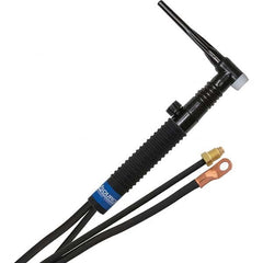 PRO-SOURCE - 200 Amp 12-1/2' Rubber Outfit 26FVMT Air Cooled TIG Welding Torch Kit - Exact Tool & Supply