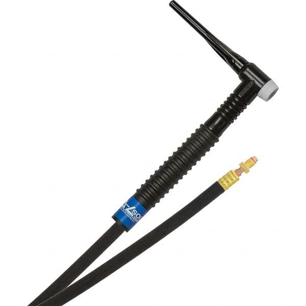 PRO-SOURCE - 150 Amp 12-1/2' Rubber Outfit 17FMT Air Cooled TIG Welding Torch Kit - Exact Tool & Supply