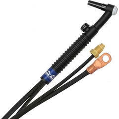 PRO-SOURCE - 125 Amp 25' Rubber Outfit 9FV Air Cooled TIG Welding Torch Kit - Exact Tool & Supply