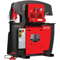 Edwards Manufacturing - Ironworkers Throat Depth (Inch): 11 Punching Pressure (Ton): 100 - Exact Tool & Supply