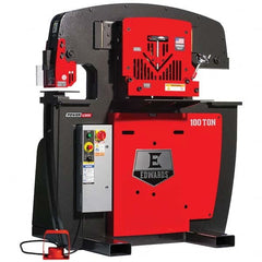 Edwards Manufacturing - Ironworkers Throat Depth (Inch): 11 Punching Pressure (Ton): 100 - Exact Tool & Supply