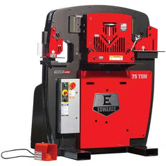 Edwards Manufacturing - Ironworkers Throat Depth (Inch): 10 Punching Pressure (Ton): 75 - Exact Tool & Supply