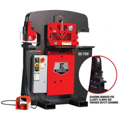 Edwards Manufacturing - Ironworkers Throat Depth (Inch): 1-1/4 Punching Pressure (Ton): 55 - Exact Tool & Supply