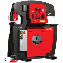 Edwards Manufacturing - Ironworkers Throat Depth (Inch): 11 Punching Pressure (Ton): 100 - Exact Tool & Supply