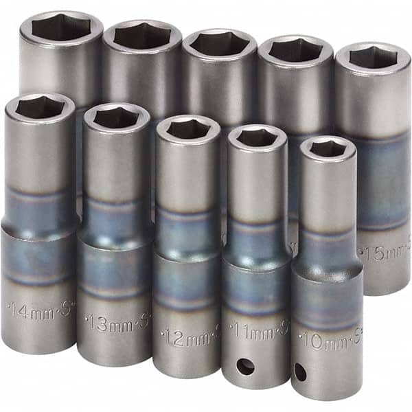 SK - Socket Sets Measurement Type: Metric Drive Size: 1/2 - Exact Tool & Supply