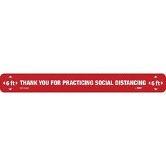 NMC - "Thank You for Practicting Social Distancing" Adhesive-Backed Floor Sign - Exact Tool & Supply