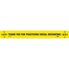 NMC - "Thank You for Practicting Social Distancing" Adhesive-Backed Floor Sign - Exact Tool & Supply