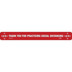 NMC - "Thank You for Practicting Social Distancing" Adhesive-Backed Floor Sign - Exact Tool & Supply