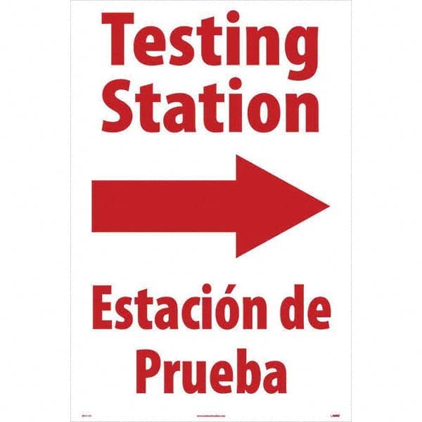 NMC - Cone & A Frame Floor Signs Shape: A-Frame Type: Security & Admittance - Exact Tool & Supply