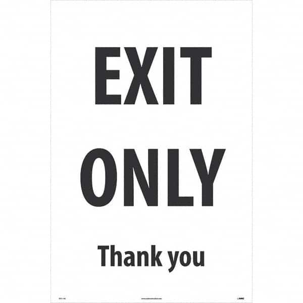 NMC - Cone & A Frame Floor Signs Shape: A-Frame Type: Security & Admittance - Exact Tool & Supply