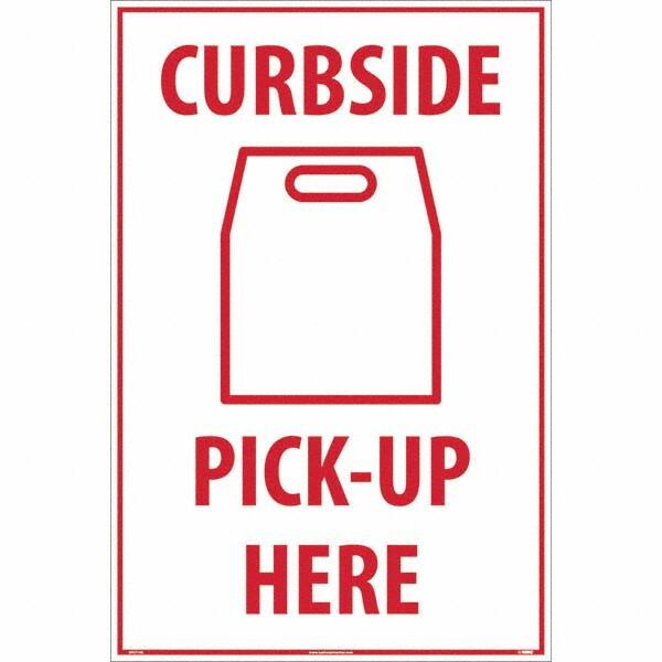 NMC - Cone & A Frame Floor Signs Shape: A-Frame Type: Security & Admittance - Exact Tool & Supply