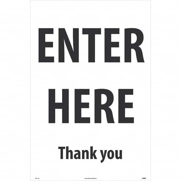 NMC - Cone & A Frame Floor Signs Shape: A-Frame Type: Security & Admittance - Exact Tool & Supply