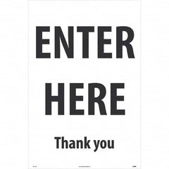 NMC - Cone & A Frame Floor Signs Shape: A-Frame Type: Security & Admittance - Exact Tool & Supply