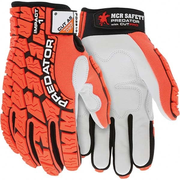 MCR Safety - Size 2XL, ANSI Cut Lvl A5, Puncture Lvl 5, Abrasion Lvl 4, Synthetic Leather Coated Cut & Puncture Resistant Gloves - Exact Tool & Supply