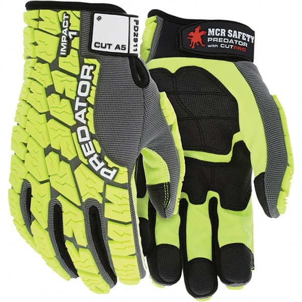 MCR Safety - Size XL, ANSI Cut Lvl A5, Puncture Lvl 5, Abrasion Lvl 4, Synthetic Leather Coated Cut & Puncture Resistant Gloves - Exact Tool & Supply
