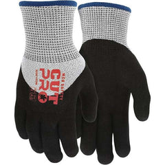MCR Safety - Size L, ANSI Cut Lvl A5, Puncture Lvl 3, Abrasion Lvl 4, Foam Nitrile Coated Cut & Puncture Resistant Gloves - Exact Tool & Supply