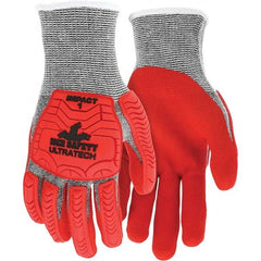 MCR Safety - Size 2XL, ANSI Cut Lvl A5, Puncture Lvl 4, Abrasion Lvl 5, Foam Nitrile Coated Cut & Puncture Resistant Gloves - Exact Tool & Supply