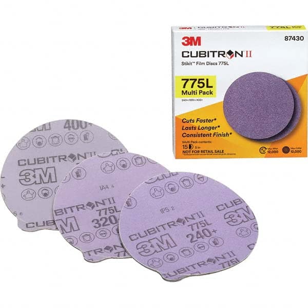 3M - Adhesive-Backed/PSA Discs Disc Diameter (Inch): 5 Abrasive Material: Ceramic - Exact Tool & Supply