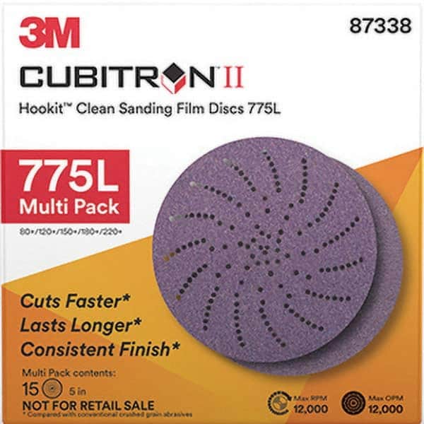 3M - Hook & Loop Discs Abrasive Type: Film Disc Disc Diameter (Inch): 5 - Exact Tool & Supply