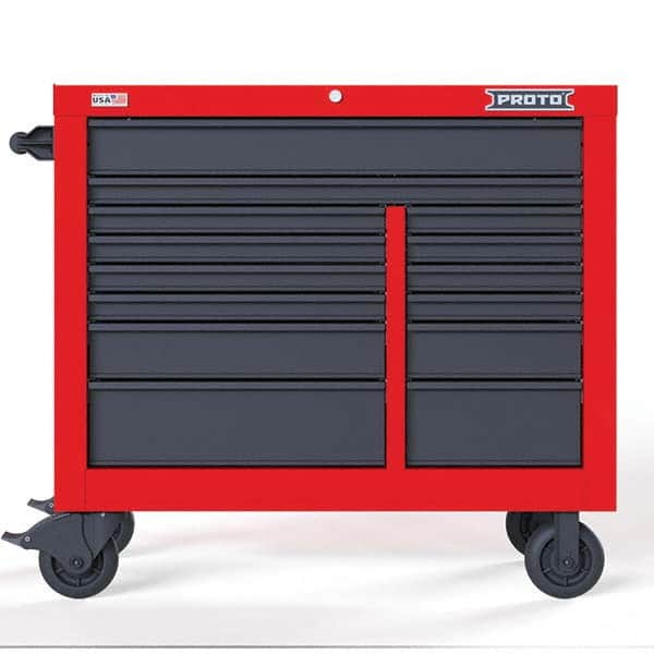 Proto - Tool Roller Cabinets Drawers Range: 11 - 15 Drawers Width Range: 36" - 47.9" - Exact Tool & Supply