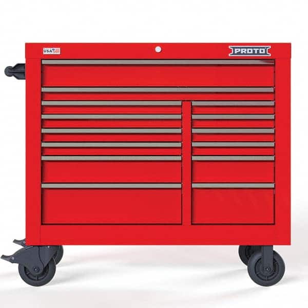 Proto - Tool Roller Cabinets Drawers Range: 11 - 15 Drawers Width Range: 36" - 47.9" - Exact Tool & Supply