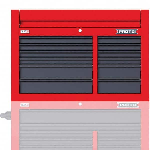 Proto - Tool Boxes, Cases & Chests Type: Top Tool Chest Width Range: 24" - 47.9" - Exact Tool & Supply