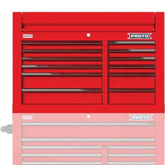 Proto - Tool Boxes, Cases & Chests Type: Top Tool Chest Width Range: 24" - 47.9" - Exact Tool & Supply