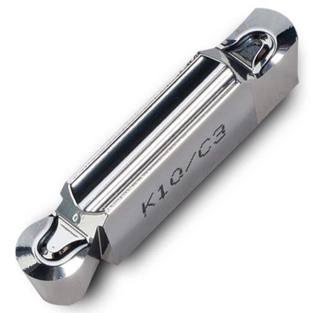 Grooving Insert: TSAA K10, Solid Carbide Uncoated, Neutral, 0.25″ Cutting Width, Series TSA